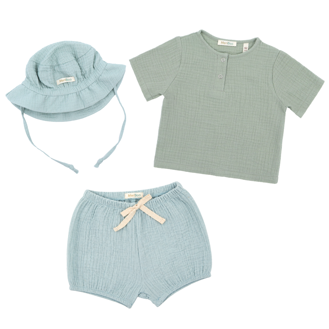 Súprava "Summer Comfort" z 100% organickej mušelínu