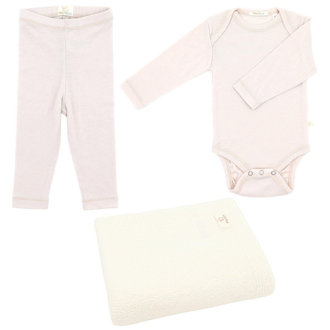 MeriBoo – set de confort certificat din merinos „Mini Cozy”