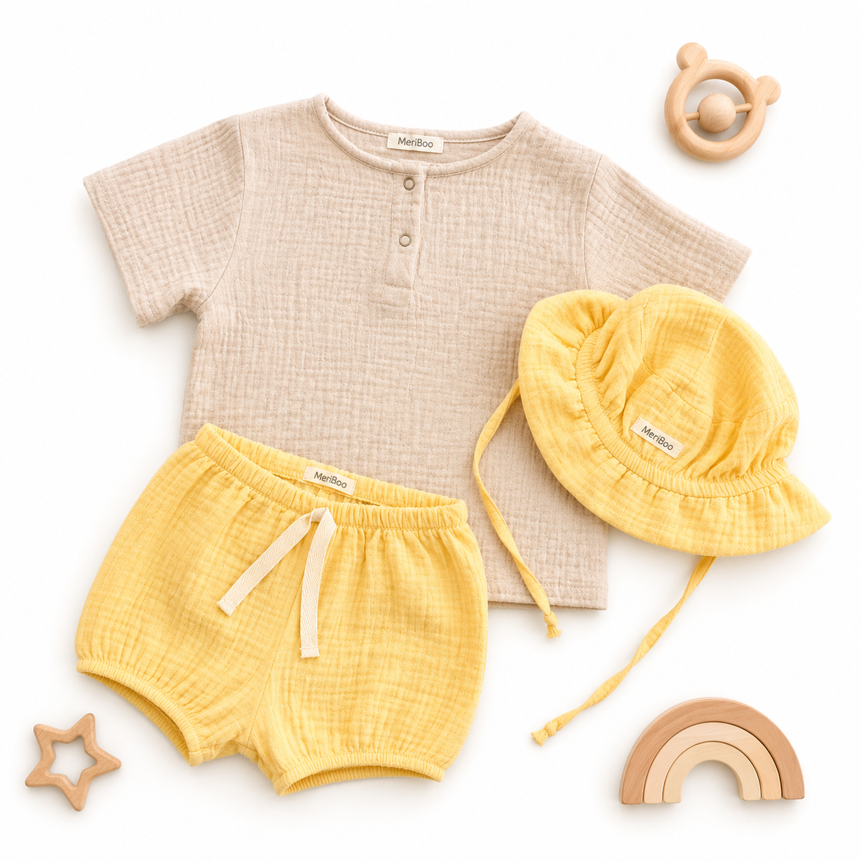 Súprava "Summer Comfort" z 100% organickej mušelínu