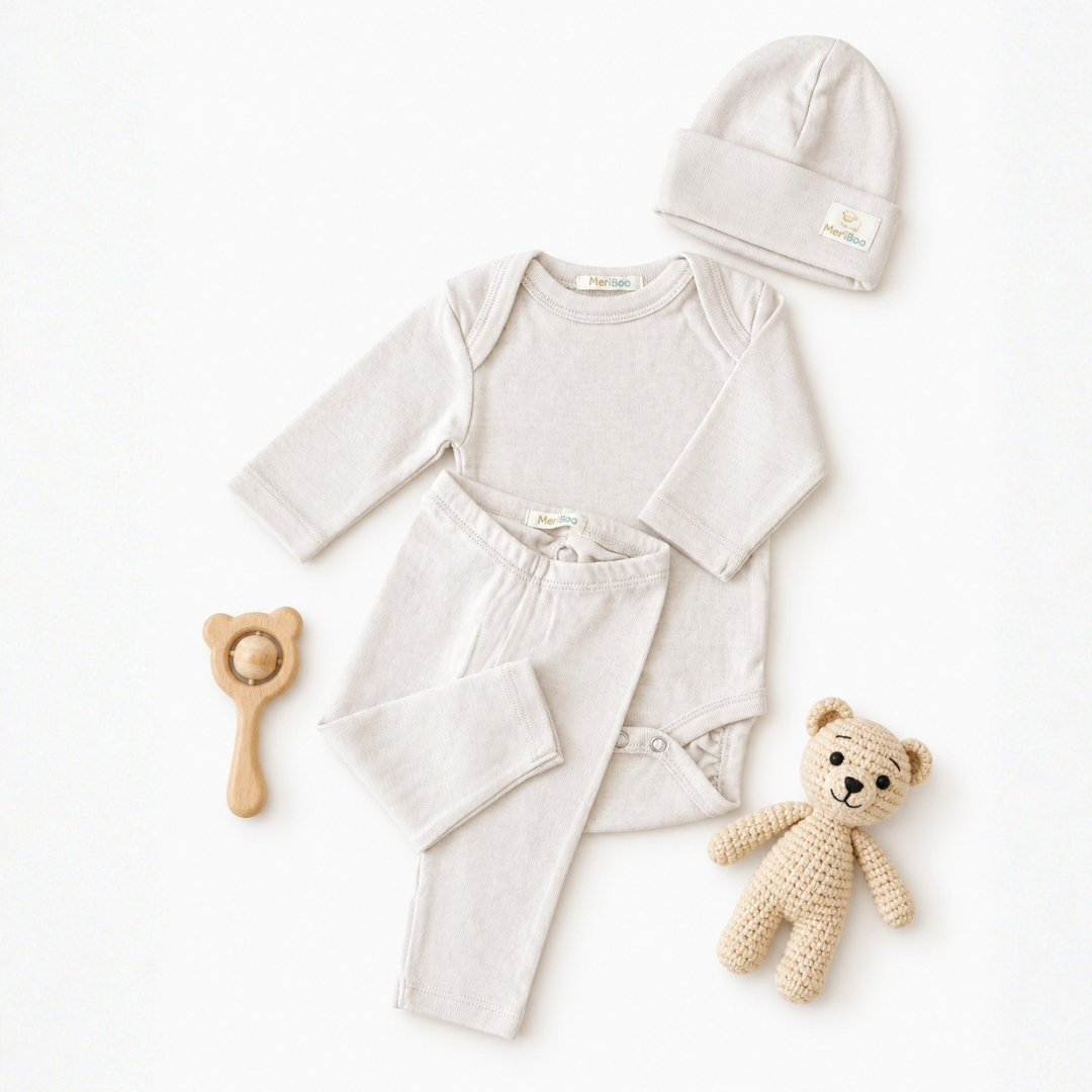 MeriBoo - osnovni komplet iz 100% certificirane fine merino volne "Mini Essentials"