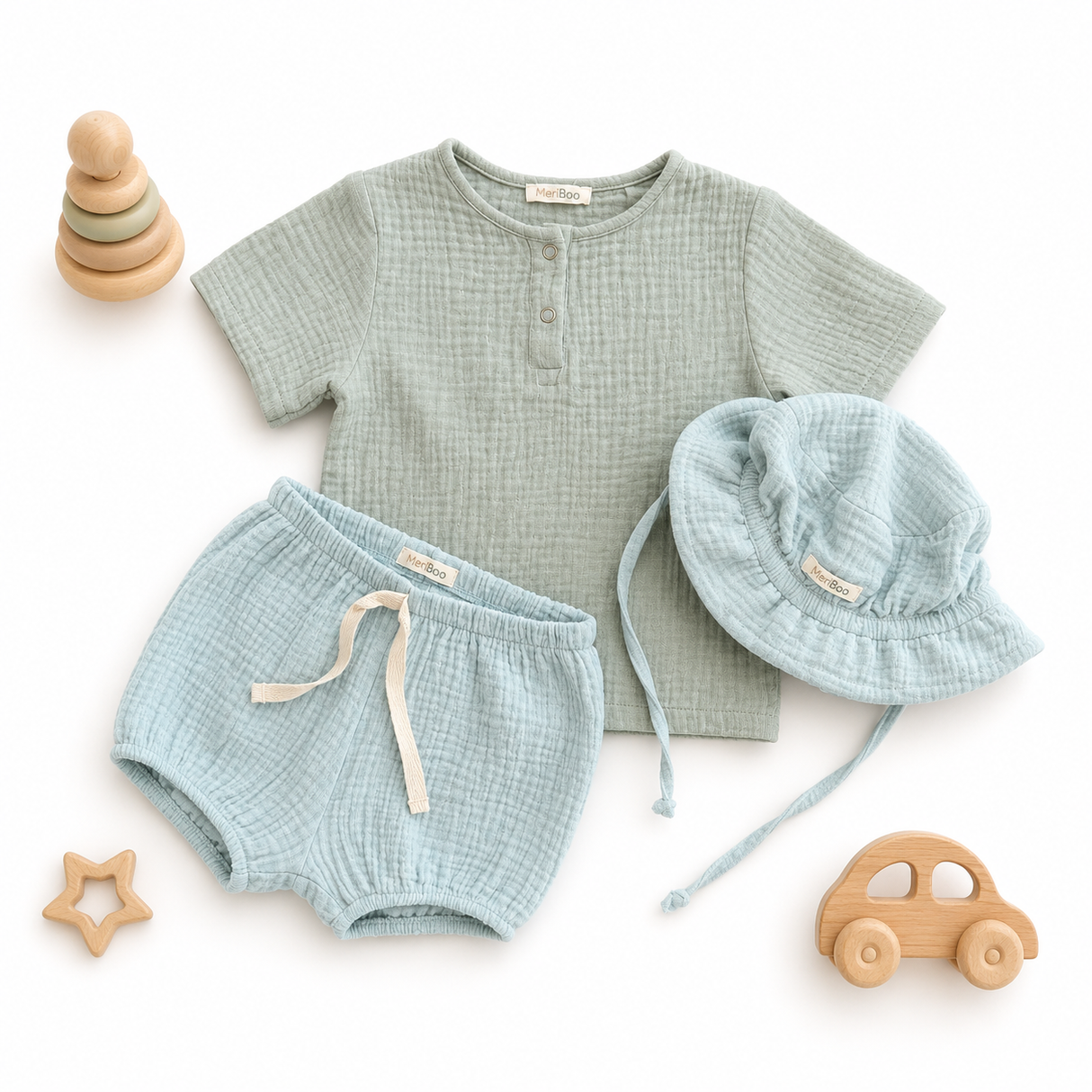 Súprava "Summer Comfort" z 100% organickej mušelínu