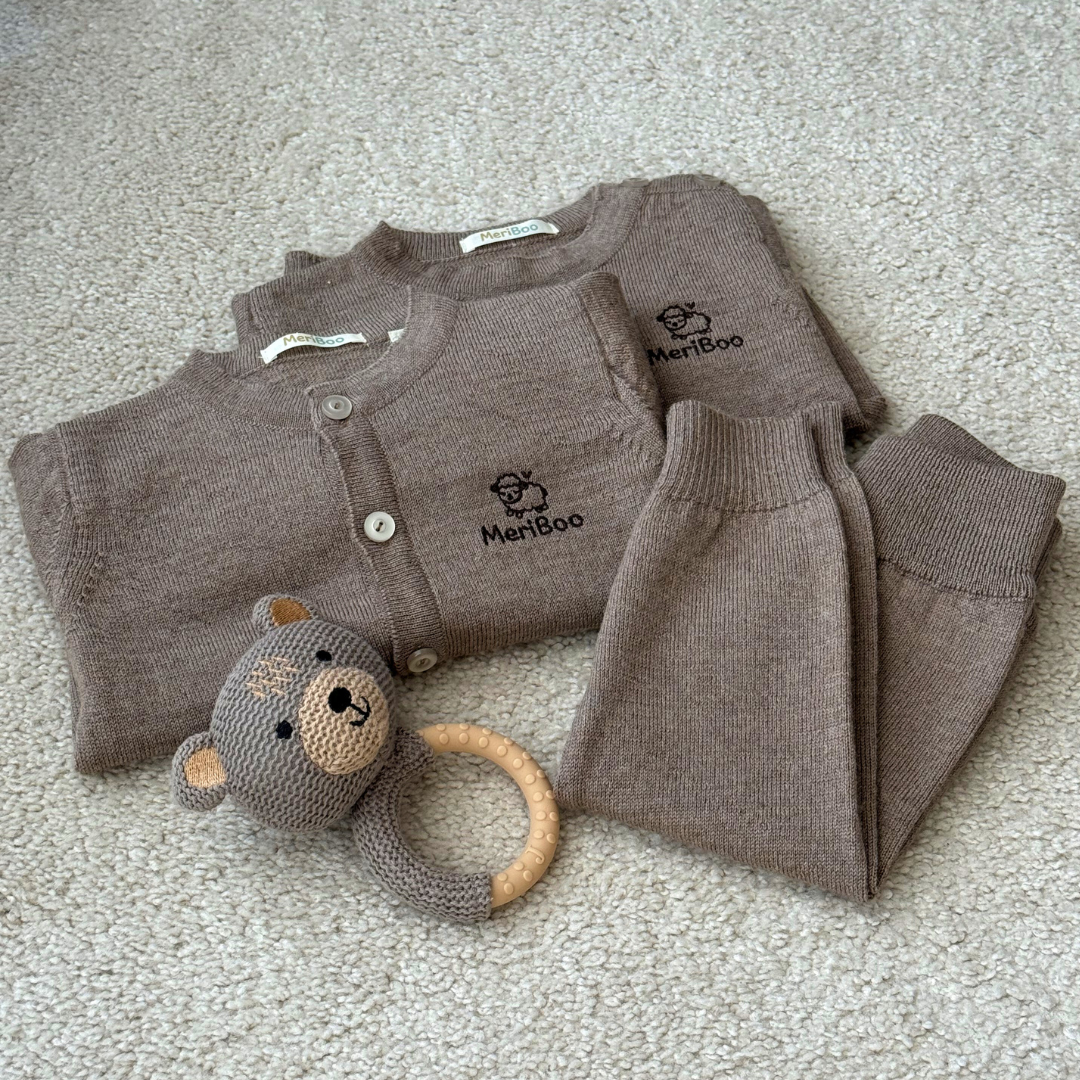 Pletená vesta z 100% organickej merino vlny