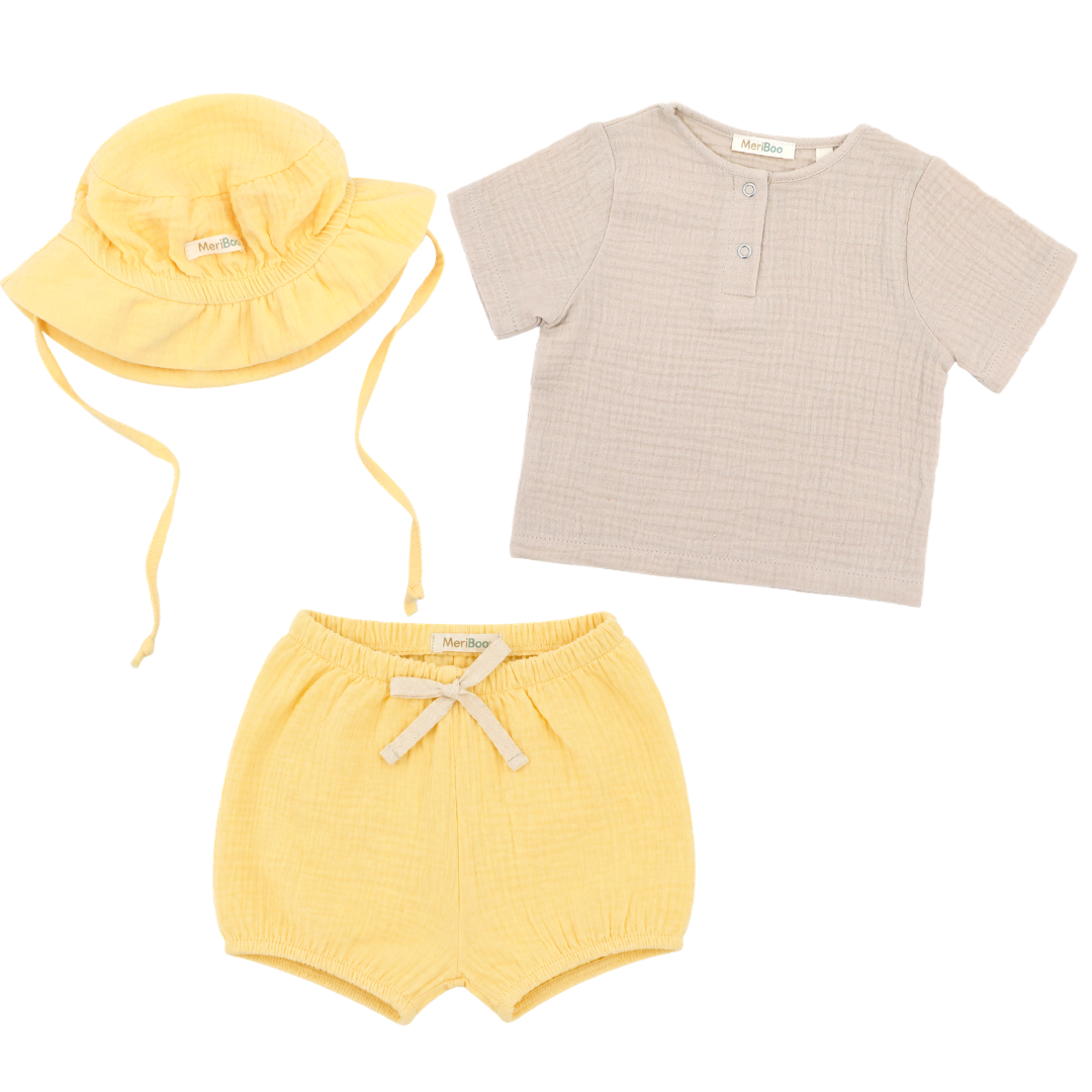 Súprava "Summer Comfort" z 100% organickej mušelínu