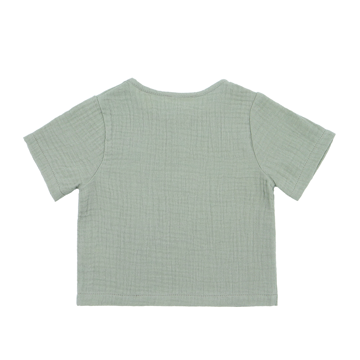 "Soft Breeze" Shirt with short sleeves, made from 100% organic muslin