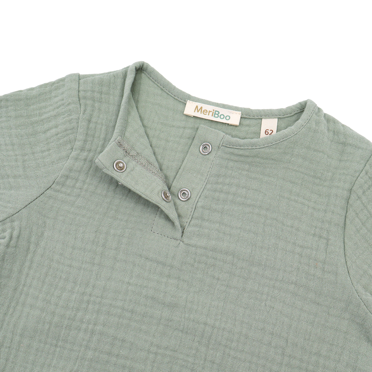 "Soft Breeze" Shirt with short sleeves, made from 100% organic muslin