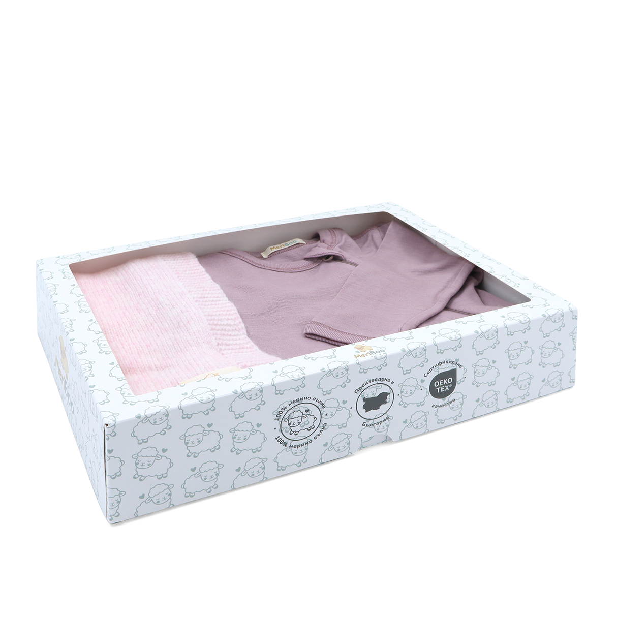 MeriBoo súprava - overal + deka z certifikovanej merino vlny „Sweet Dreams“