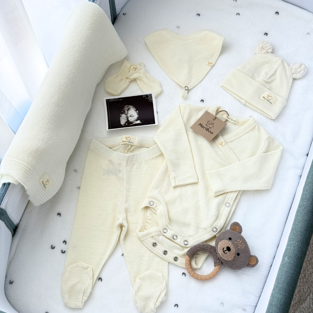 100% Organic Merino Wool Newborn Set