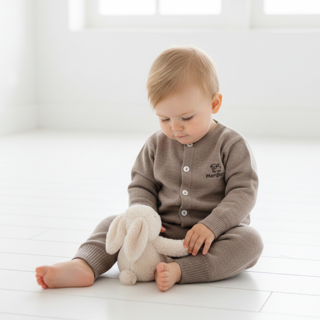 Pletená vesta z 100% organickej merino vlny