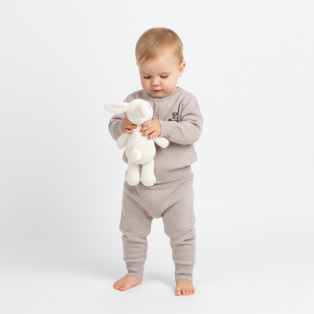 Pletená vesta z 100% organickej merino vlny
