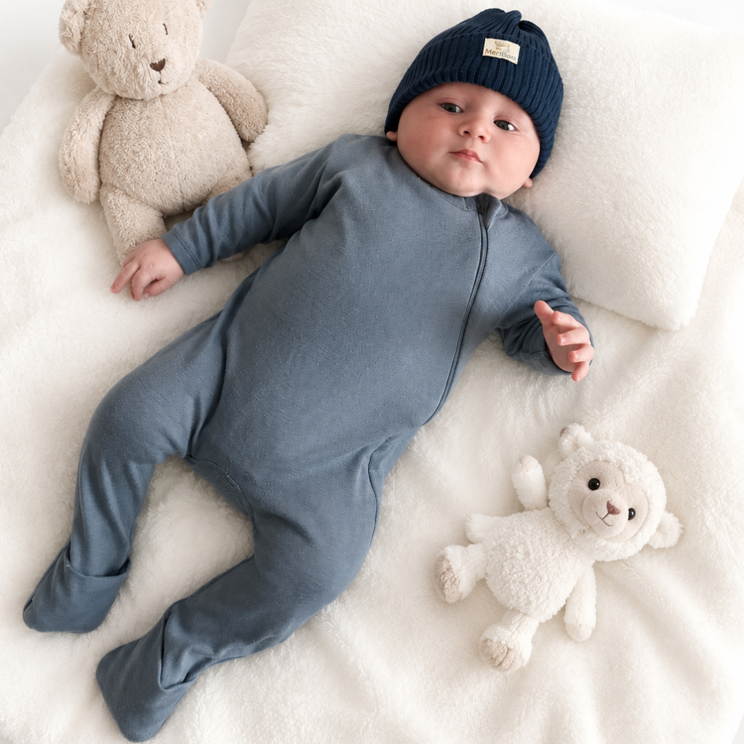 Jumpsuit (romper) made of 100% certified fine merino with a side zipper
