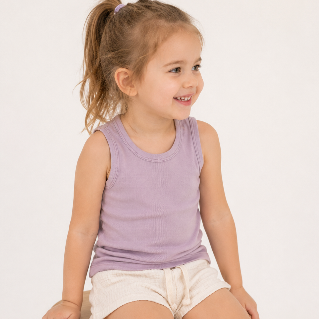 Kids' tank top made of 100% organic fine merino