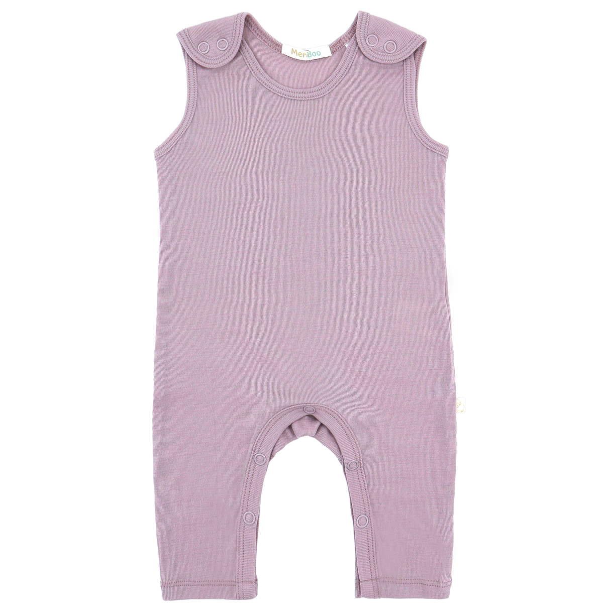 Salopetă (romper) din 100% lână merino fină organică, cu nasturi pe umeri