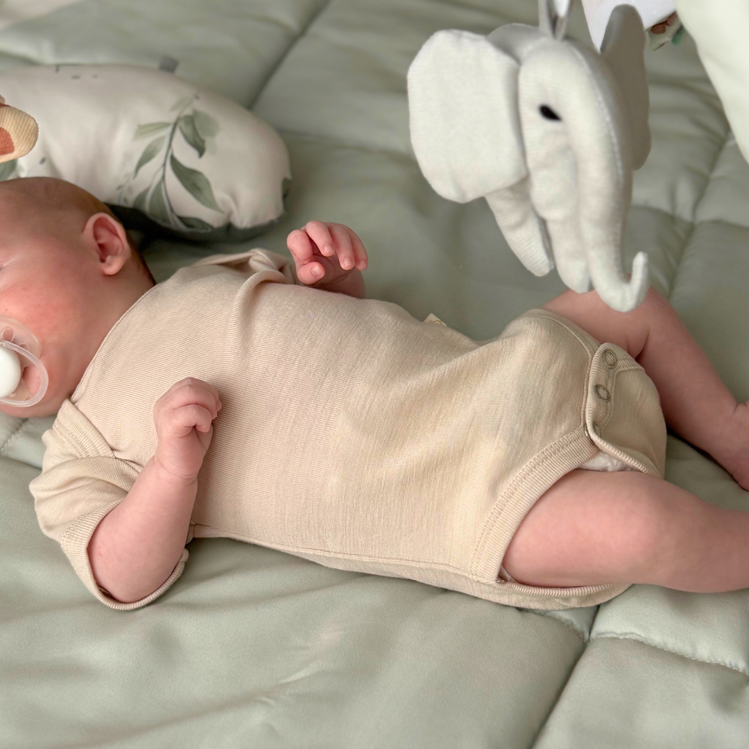 Body s krátkym rukávom z 100% certifikovanej jemnej merino vlny