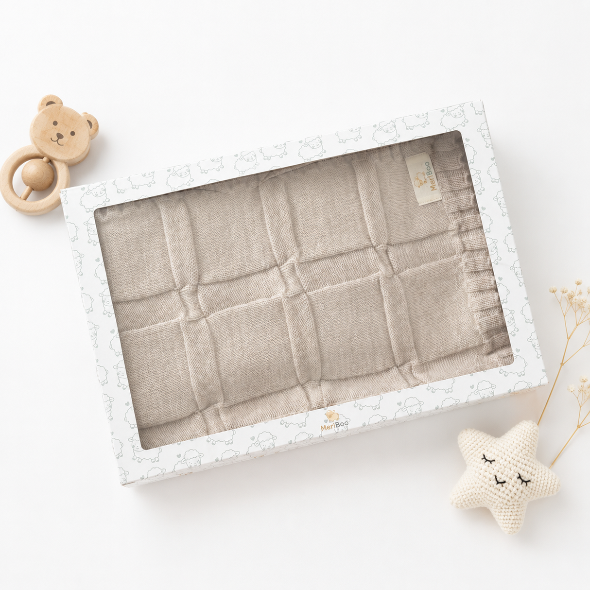 Luxury blanket made from 100% certified merino wool