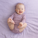 Set de 3 body-uri cu mânecă lungă și decolteu rotund din 100% lână merino fină certificată
