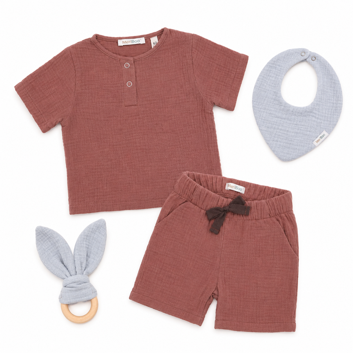 Sunny Days Set made of 100% organic muslin