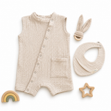 Set "Little Explorer" din 100% muselină organică