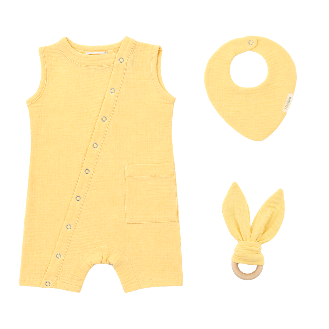 Set "Little Explorer" din 100% muselină organică