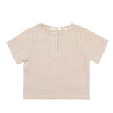 "Soft Breeze" Shirt with short sleeves, made from 100% organic muslin