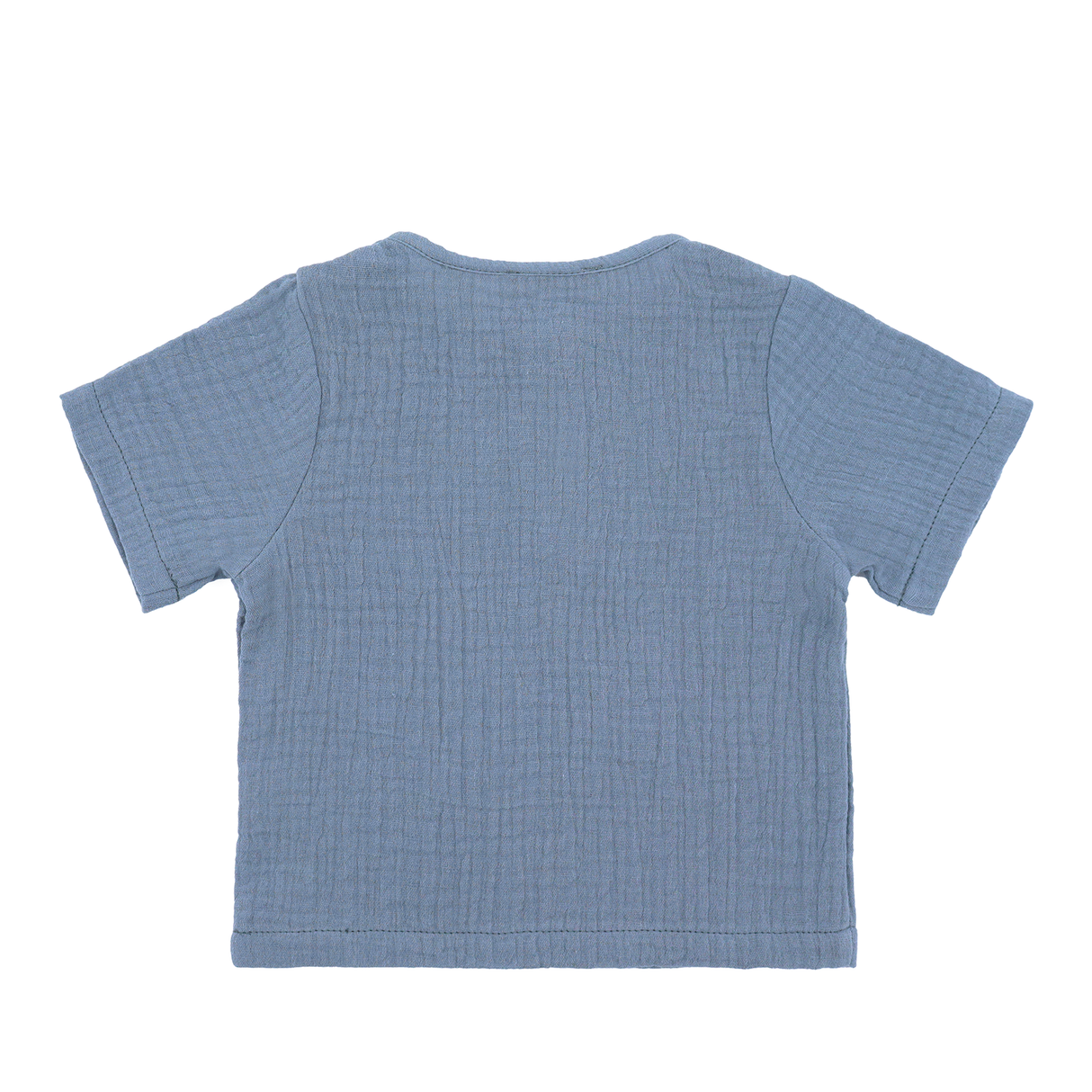 "Soft Breeze" Shirt with short sleeves, made from 100% organic muslin