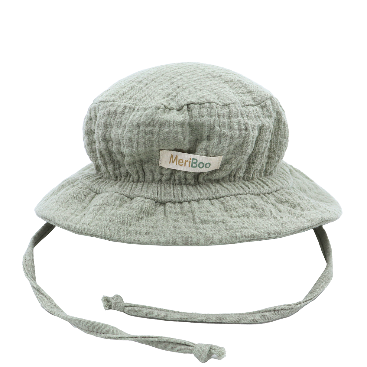 "Soft Breeze" hat made of 100% organic muslin with an extended back to protect the neck