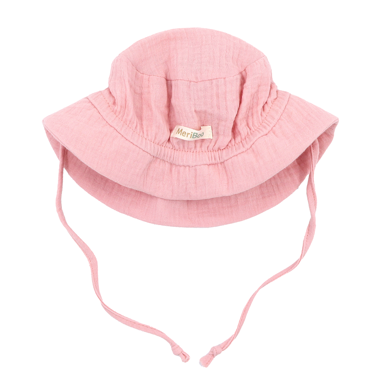 "Soft Breeze" hat made of 100% organic muslin with an extended back to protect the neck