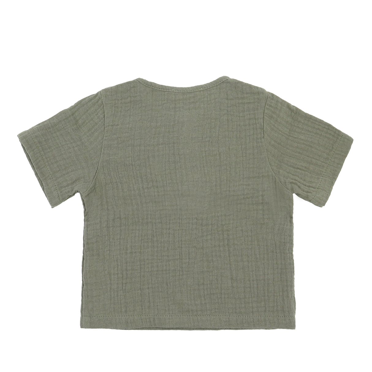 "Soft Breeze" Shirt with short sleeves, made from 100% organic muslin