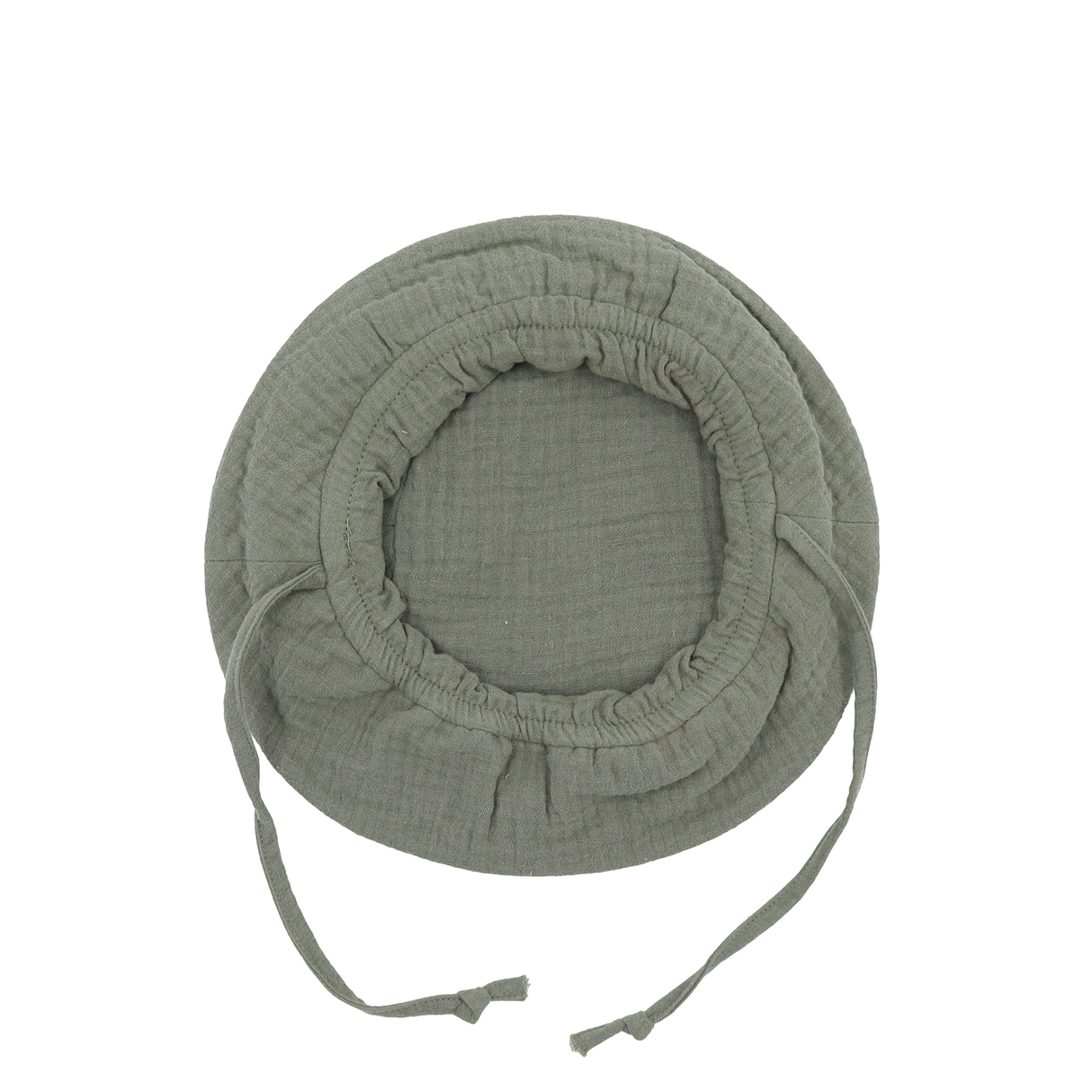 "Soft Breeze" hat made of 100% organic muslin with an extended back to protect the neck