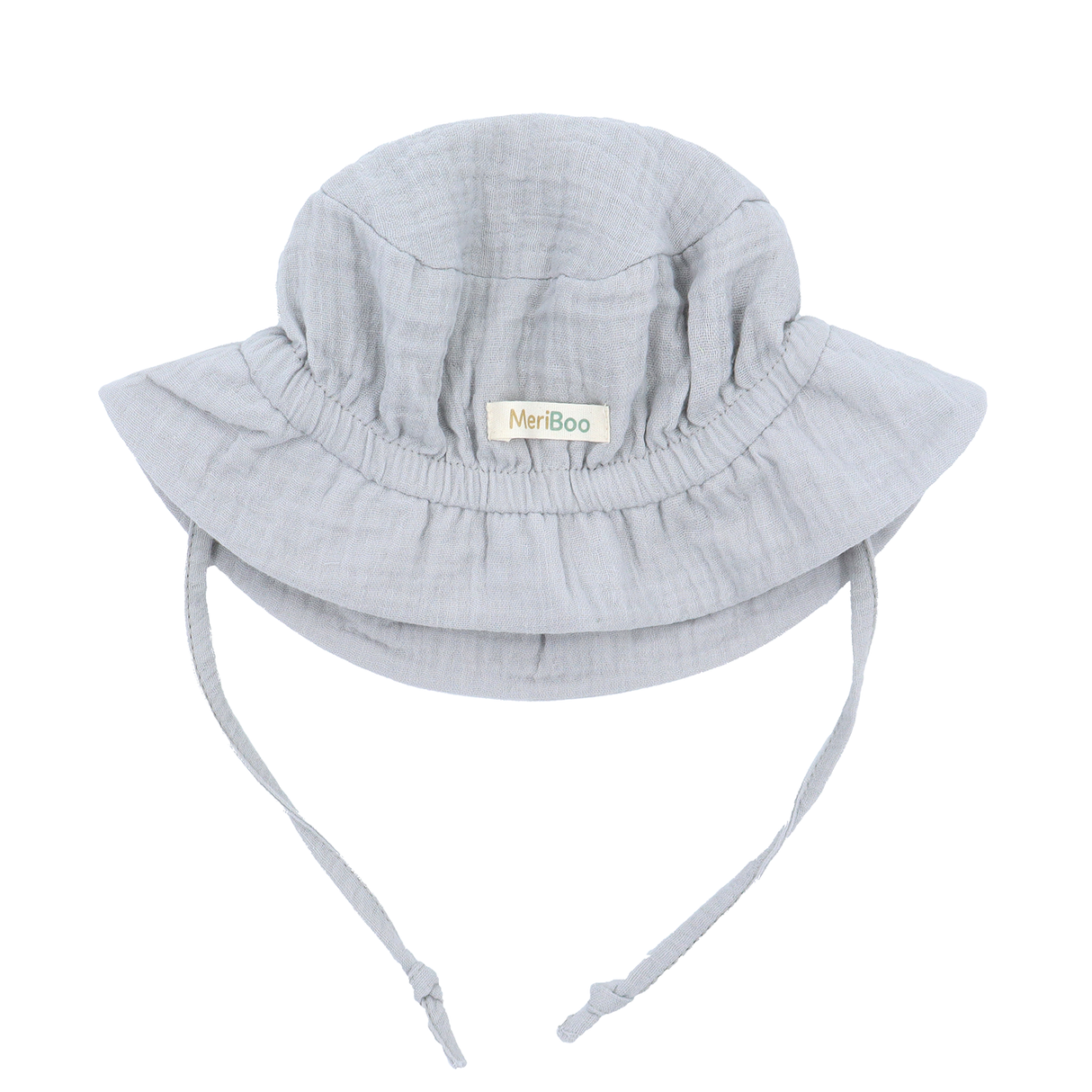 "Soft Breeze" hat made of 100% organic muslin with an extended back to protect the neck