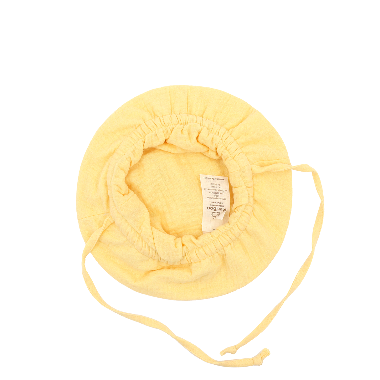 "Soft Breeze" hat made of 100% organic muslin with an extended back to protect the neck