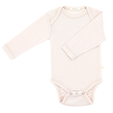 Set de 3 body-uri cu mânecă lungă și decolteu rotund din 100% lână merino fină certificată