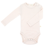 Set of 3 long-sleeved bodysuits with button-up neckline made from 100% certified fine merino wool