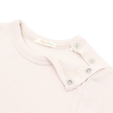 Set of 3 long-sleeved bodysuits with button-up neckline made from 100% certified fine merino wool