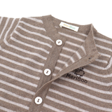 Knitted cardigan made of 100% organic merino wool