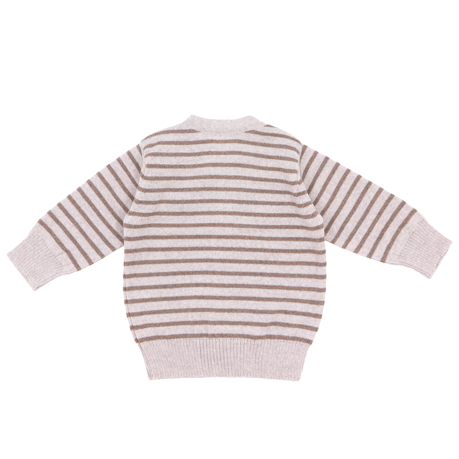 Knitted cardigan made of 100% organic merino wool