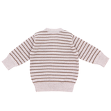 Knitted cardigan made of 100% organic merino wool