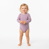 Long-sleeved bodysuit made from 100% certified fine merino wool