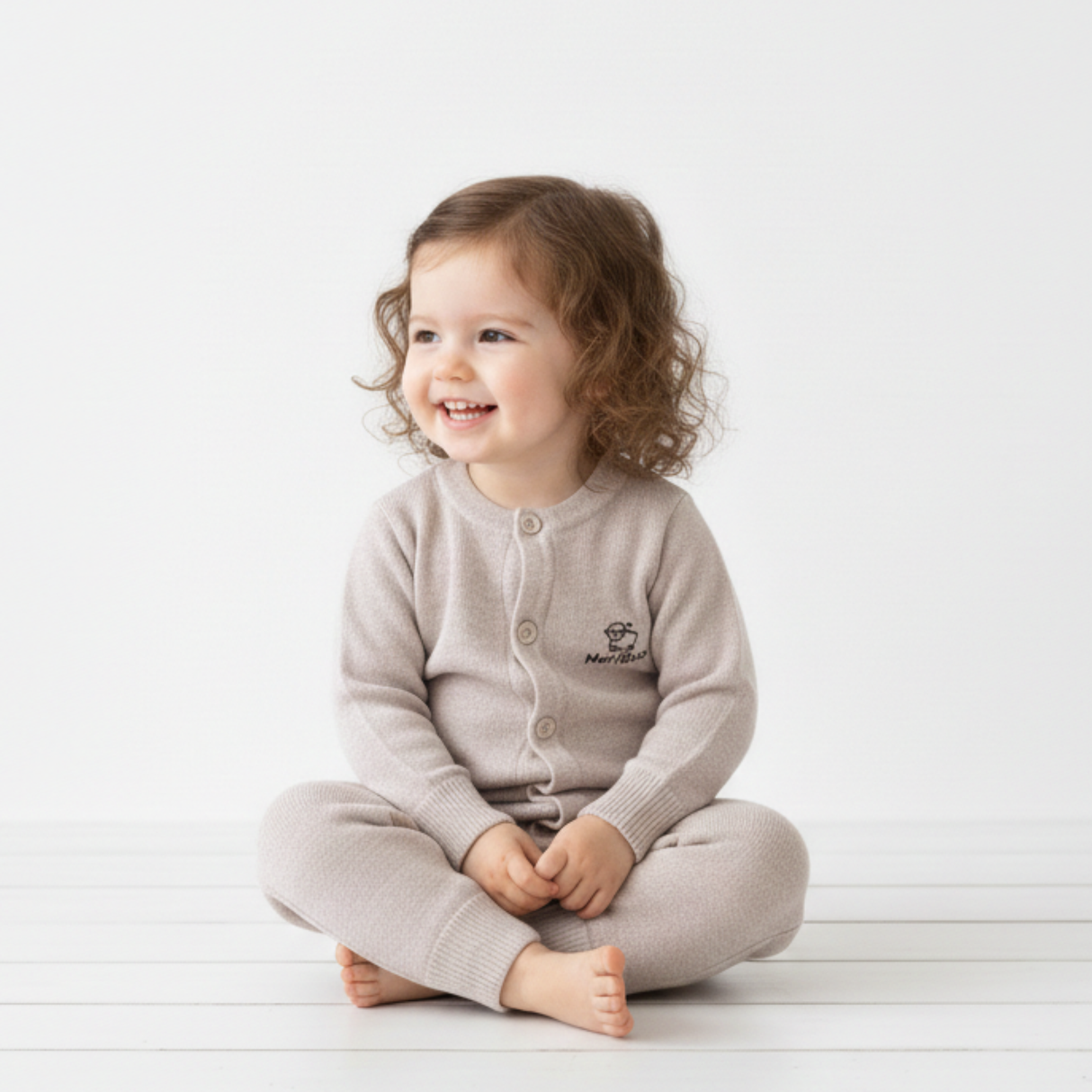 Pletený overal (romper) z 100% organickej merino vlny