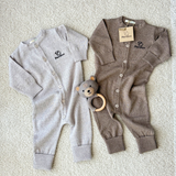 Pletený overal (romper) z 100% organickej merino vlny