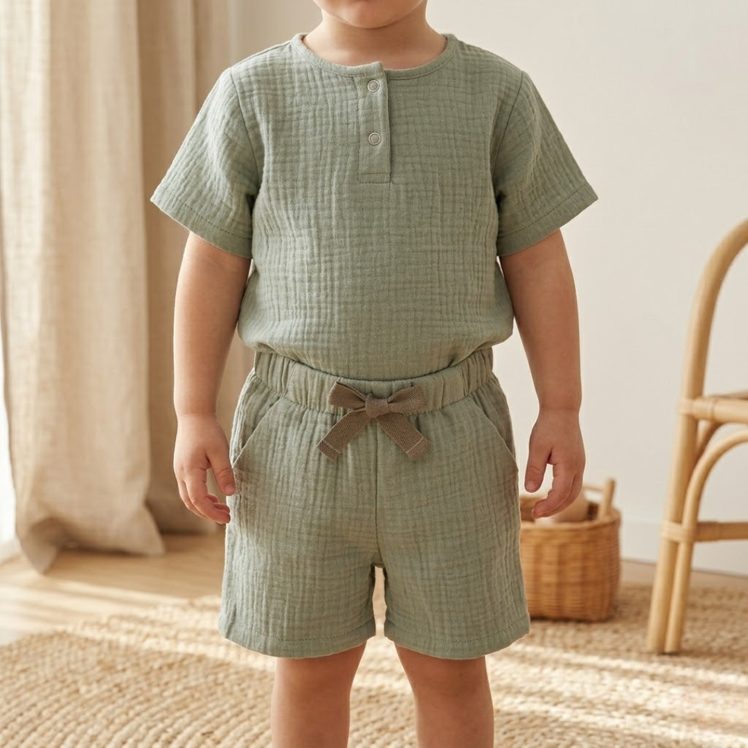 "Soft Breeze" shorts made from 100% organic muslin