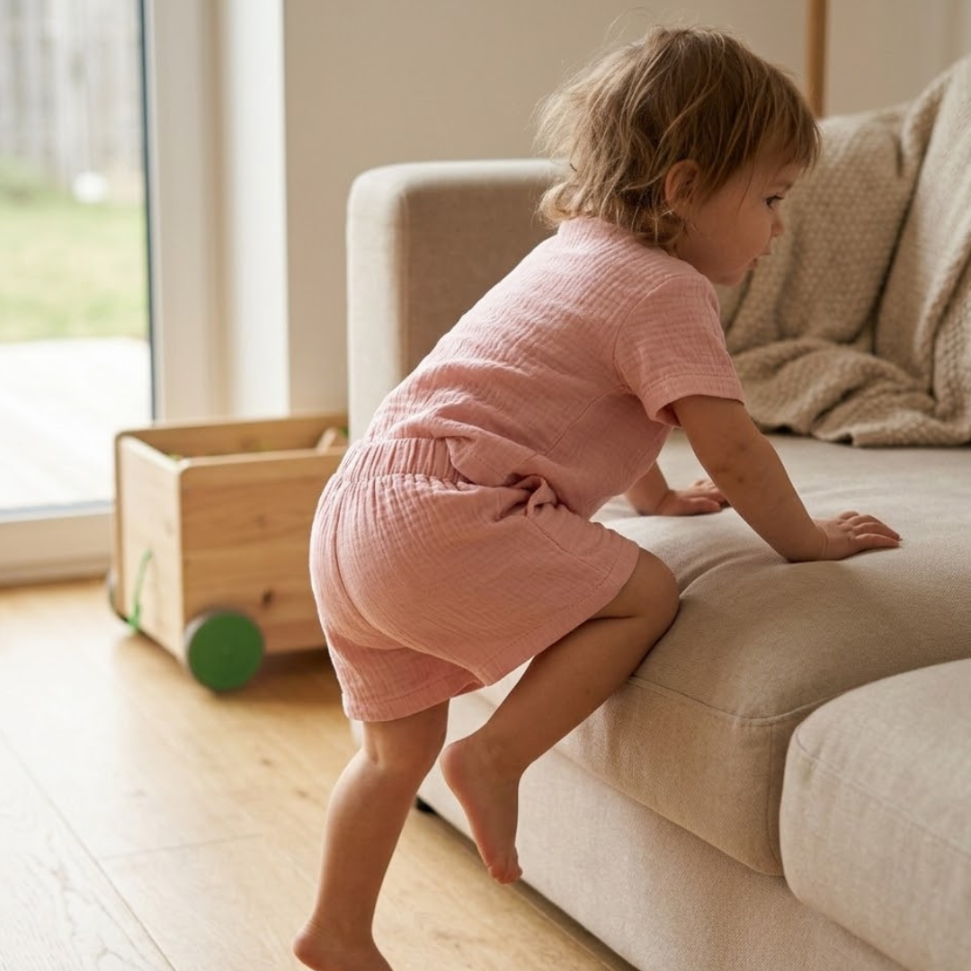 "Soft Breeze" shorts made from 100% organic muslin