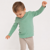 Long-sleeved top made from 100% certified fine merino wool