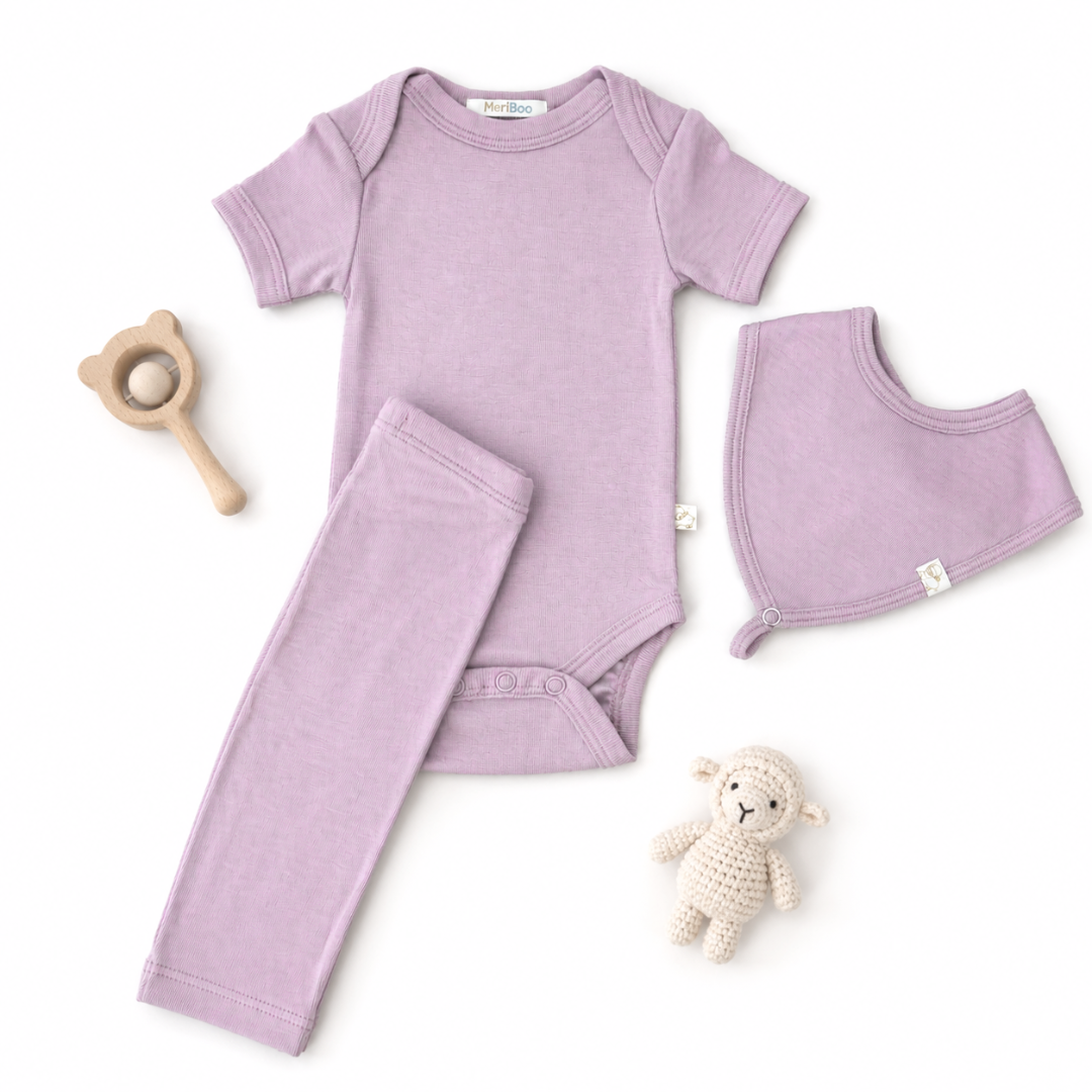 MeriBoo - osnovni komplet iz 100% certificirane fine merino volne "Mini Essentials Spring"