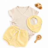 Súprava "Little Moments" z 100% organickej mušelínu