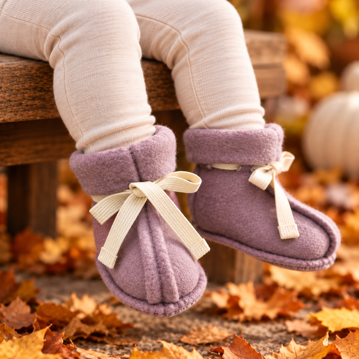 MeriBoo – Premium “Teddy Bear” Merino Wool Baby Booties