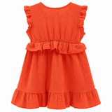 Rochie „Soft Breeze” din 100% muselină organică cu nasturi pentru îmbrăcare ușoară