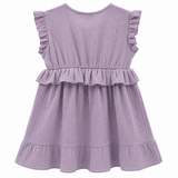 Rochie „Soft Breeze” din 100% muselină organică cu nasturi pentru îmbrăcare ușoară