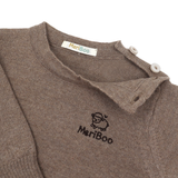 Bluză tricotată din lână merinos 100% organică