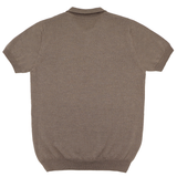 Bluză tricotată pentru bărbați cu guler din 100% lână merino organică