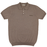Bluză tricotată pentru bărbați cu guler din 100% lână merino organică
